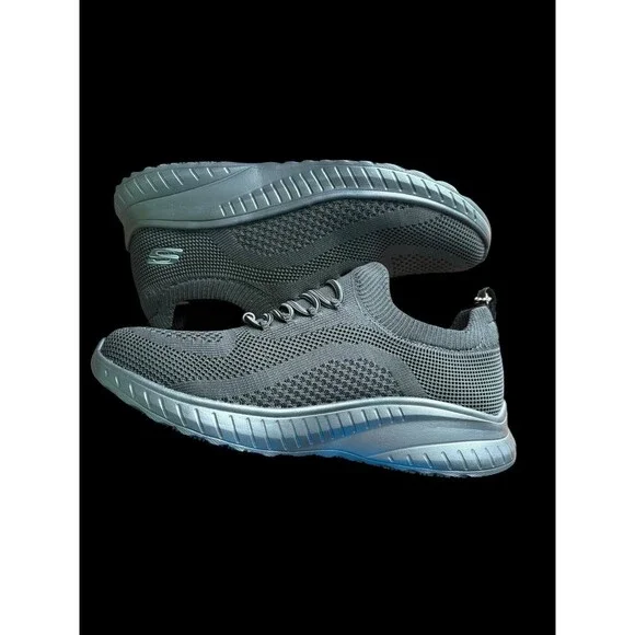 Skechers Work Emma Knit Slip Resistant Shoes Womens 7 Black Memory Foam 108284 - Picture 11 of 14